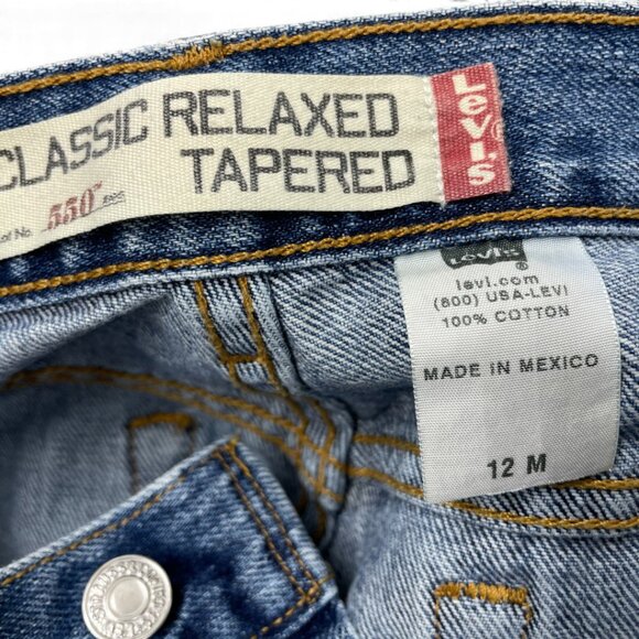 Vintage Levi’s Red Tab 550 High Waist Tapered Mom Relaxed Jeans Women's 12 M - Picture 10 of 11